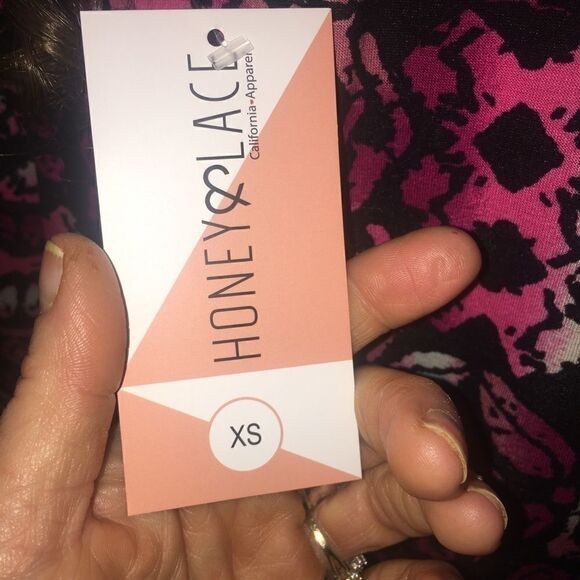 Honey & Lace Pink Tunic Blouse Extra Small NWT - Picture 8 of 13